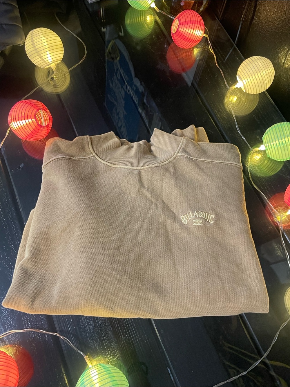 Billabong Taupe Crewneck Sweatshirt